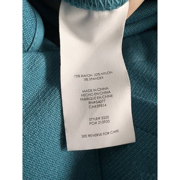 Cabi 3220 Sigourney Teal Pencil Skirt Size 4 - Picture 5 of 5